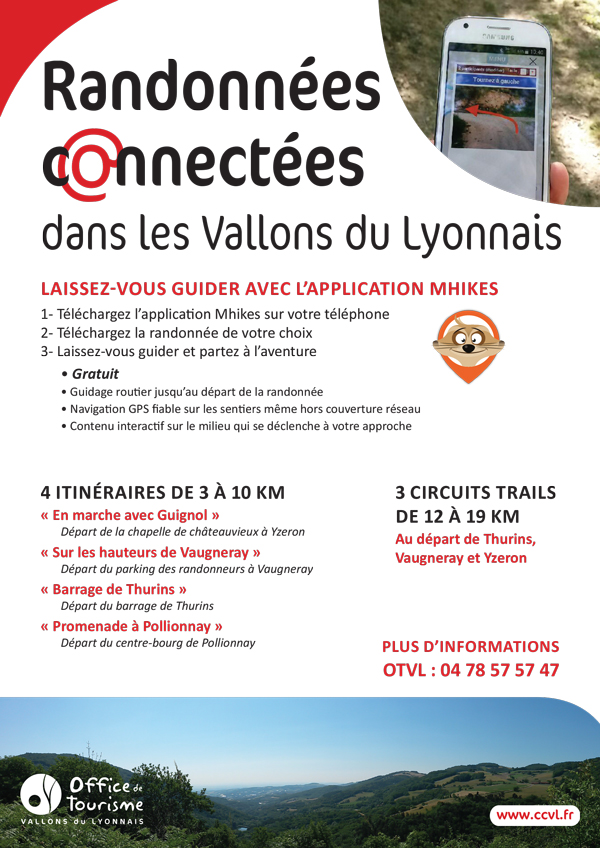 CCVL randonnées connectées adns les vallons du Lyonnais